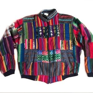Guatemalan 1950s Vintage Colorful Chi Chi Jacket S